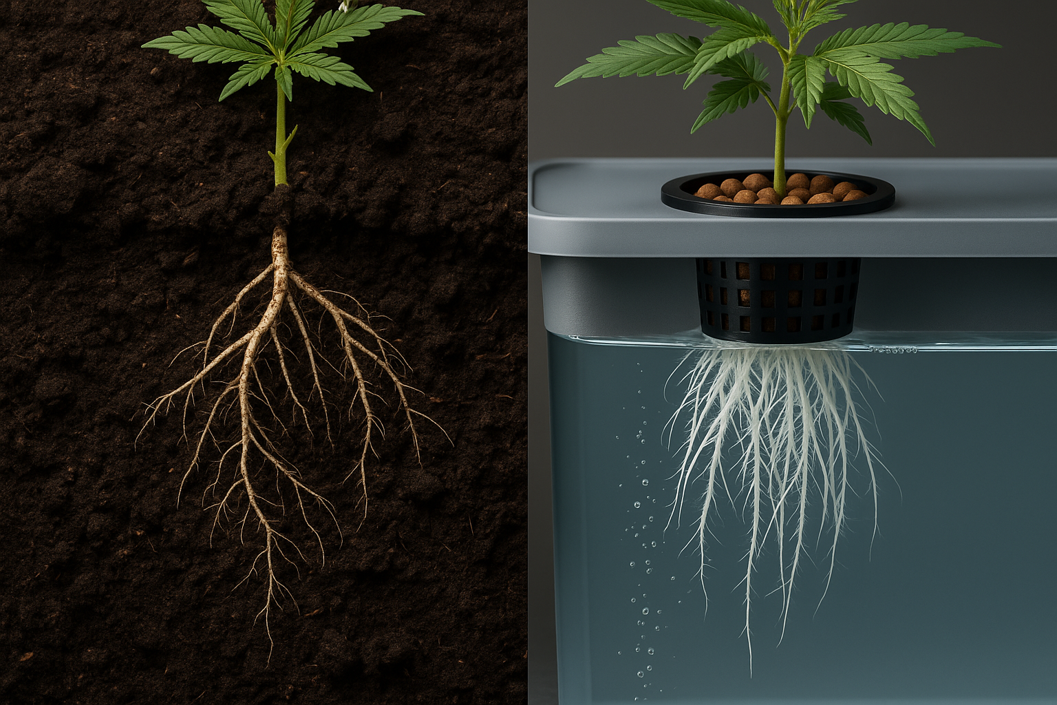 Soil vs Hydroponics